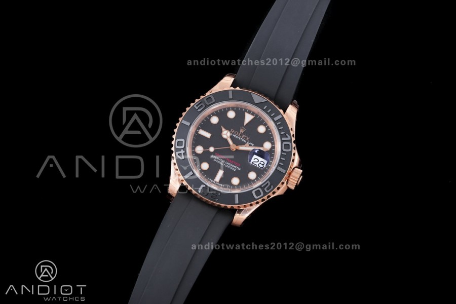 Yacht-Master 116655 VSF 1:1 Best Edition Black Ceramic Bezel on Oysterflex Rubber Strap VS3135