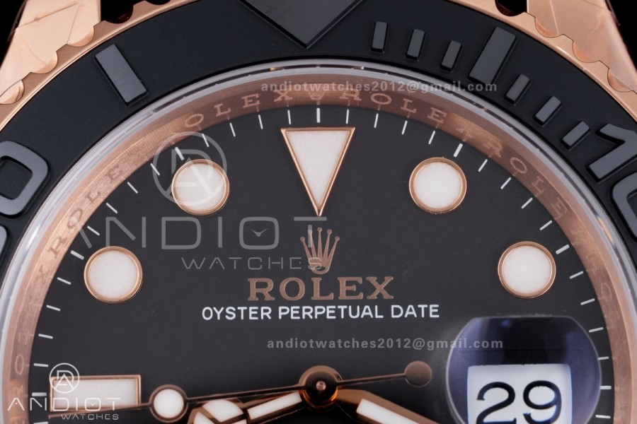Yacht-Master 116655 VSF 1:1 Best Edition Black Ceramic Bezel on Oysterflex Rubber Strap VS3135