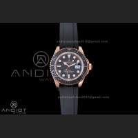 Yacht-Master 126655 VSF 1:1 Best Edition Black Ceramic Bezel on Oysterflex Rubber Strap VS3235