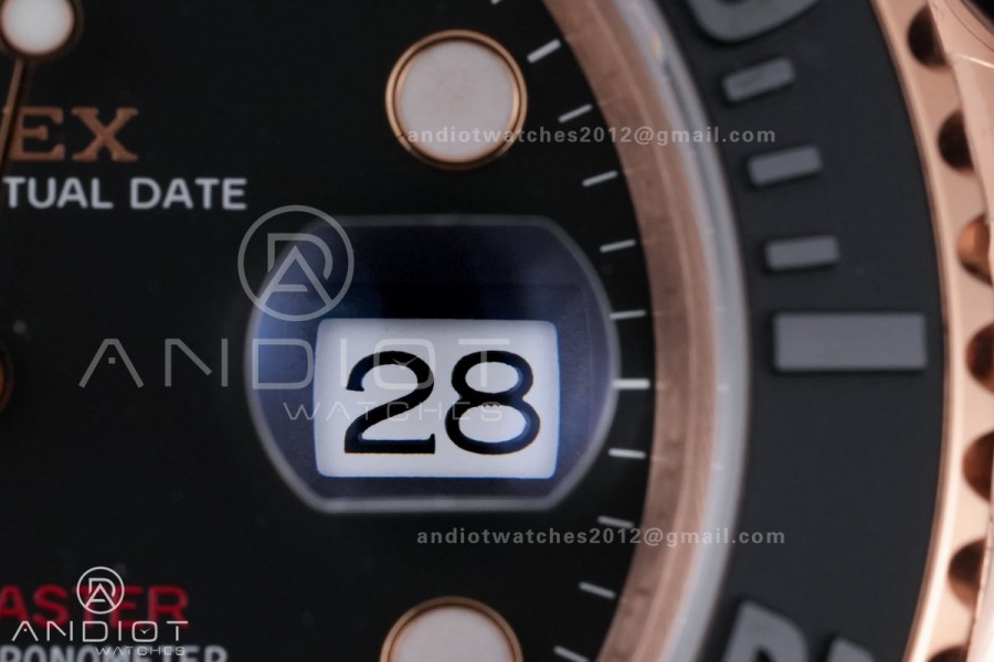 Yacht-Master 126655 VSF 1:1 Best Edition Black Ceramic Bezel on Oysterflex Rubber Strap VS3235