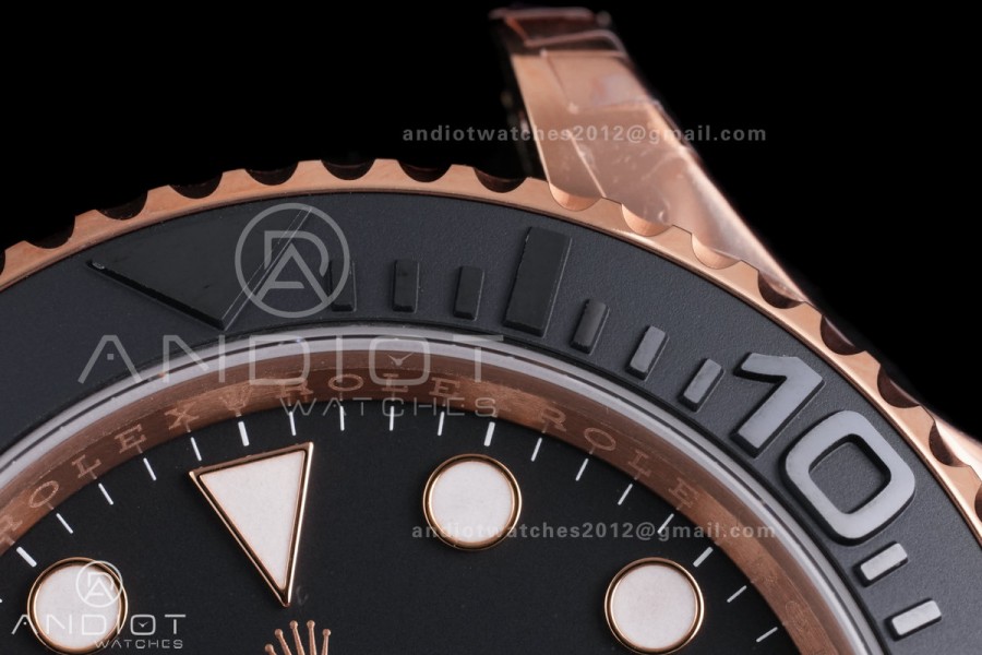 Yacht-Master 126655 VSF 1:1 Best Edition Black Ceramic Bezel on Oysterflex Rubber Strap VS3235
