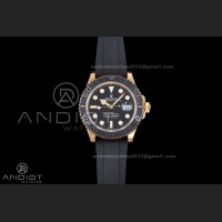 Yacht-Master 42mm 226658 VSF 1:1 Best Edition 3D Black Ceramic Bezel on Black Rubber Strap VS3235 V2 (Gain Weight)
