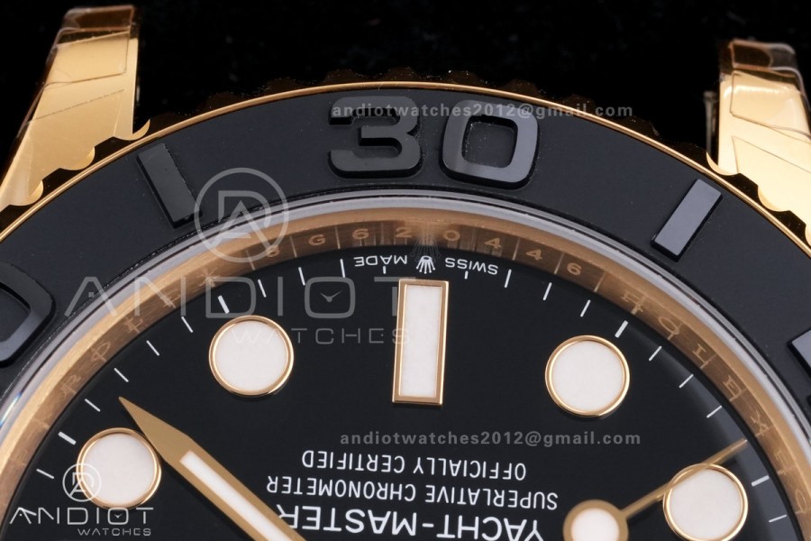 Yacht-Master 42mm 226658 VSF 1:1 Best Edition 3D Black Ceramic Bezel on Black Rubber Strap VS3235 V2 (Gain Weight)