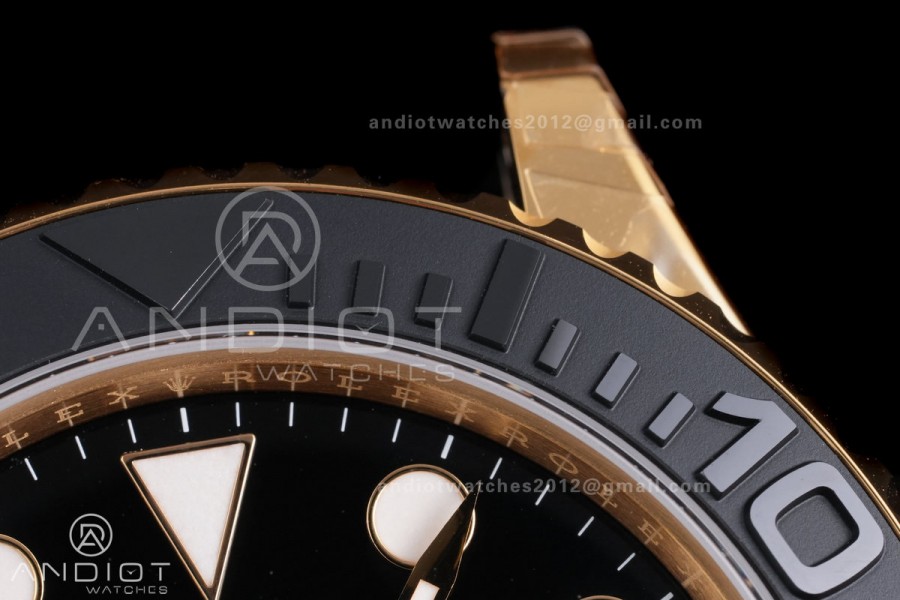 Yacht-Master 42mm 226658 VSF 1:1 Best Edition 3D Black Ceramic Bezel on Black Rubber Strap VS3235 V2 (Gain Weight)
