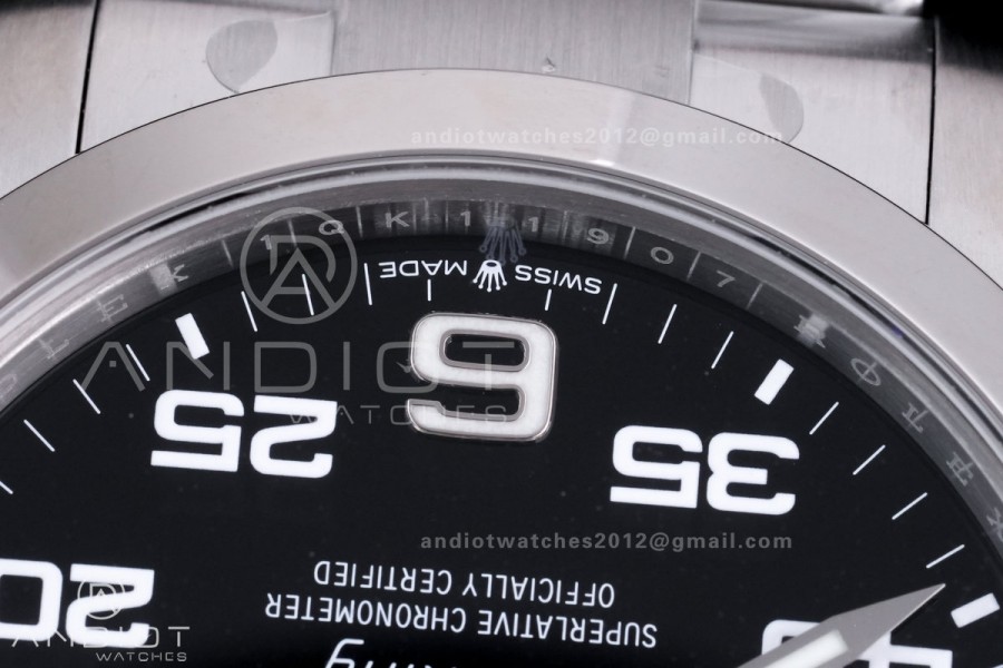 Air-King 126900 VSF 1:1 Best Edition 904L Steel Black Dial on SS Bracelet VS3230