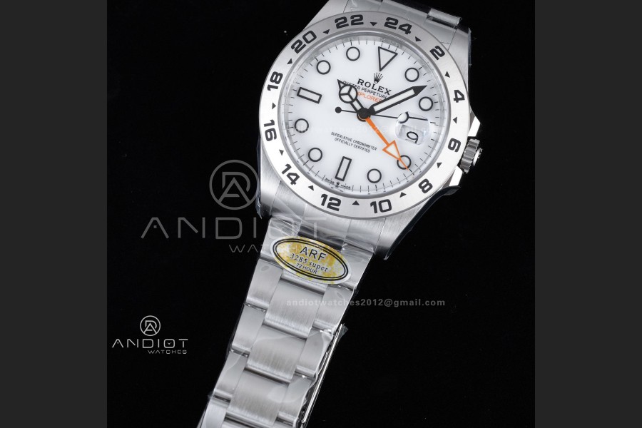 Explorer II 42mm 226570 904L SS ARF 1:1 Best Edition White Dial on Bracelet SH3285 CHS