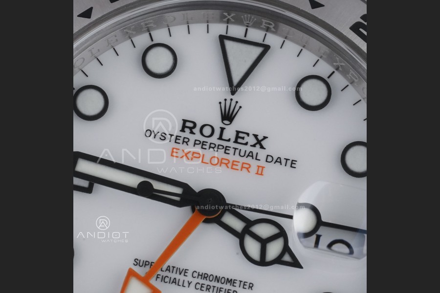 Explorer II 42mm 226570 904L SS ARF 1:1 Best Edition White Dial on Bracelet SH3285 CHS