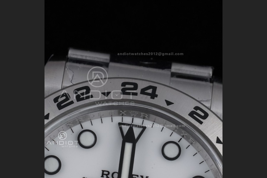 Explorer II 42mm 226570 904L SS ARF 1:1 Best Edition White Dial on Bracelet SH3285 CHS