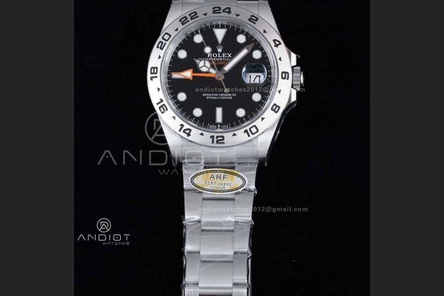 Explorer II 42mm 226570 904L SS ARF 1:1 Best Edition Black Dial on Bracelet SH3285 CHS