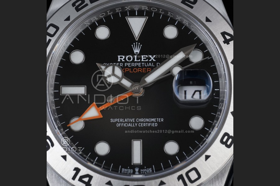 Explorer II 42mm 226570 904L SS ARF 1:1 Best Edition Black Dial on Bracelet SH3285 CHS