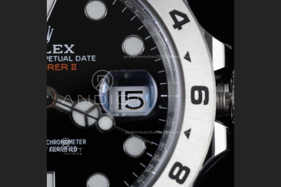 Explorer II 42mm 226570 904L SS ARF 1:1 Best Edition Black Dial on Bracelet SH3285 CHS
