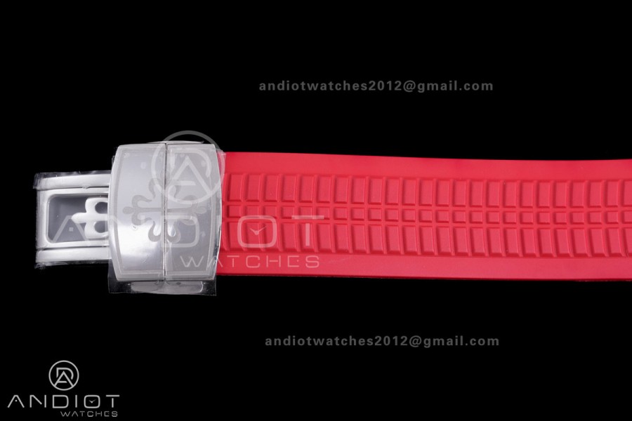 Aquanaut 5167 SS Singapore BBF 1:1 Best Edition Gray Dial on Red Rubber Strap DD324 Super Clone