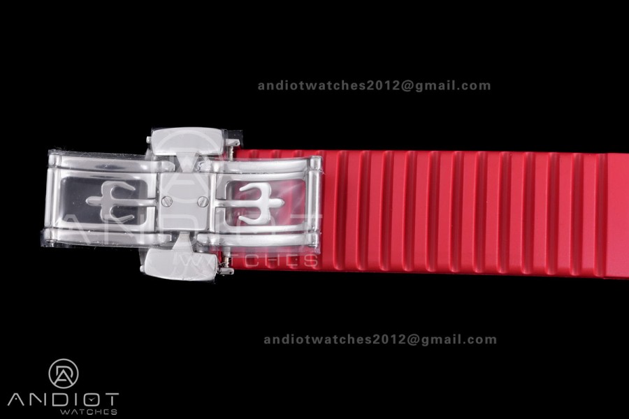 Aquanaut 5167 SS Singapore BBF 1:1 Best Edition Gray Dial on Red Rubber Strap DD324 Super Clone
