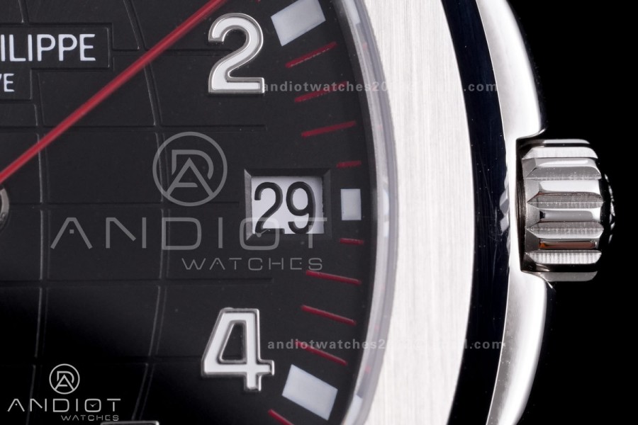 Aquanaut 5167 SS Singapore BBF 1:1 Best Edition Gray Dial on Red Rubber Strap DD324 Super Clone