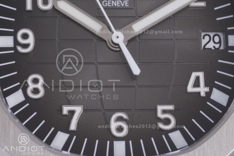 Aquanaut 5167 SS BBF 1:1 Best Edition Gray Dial on Blue Rubber Strap DD324 Super Clone