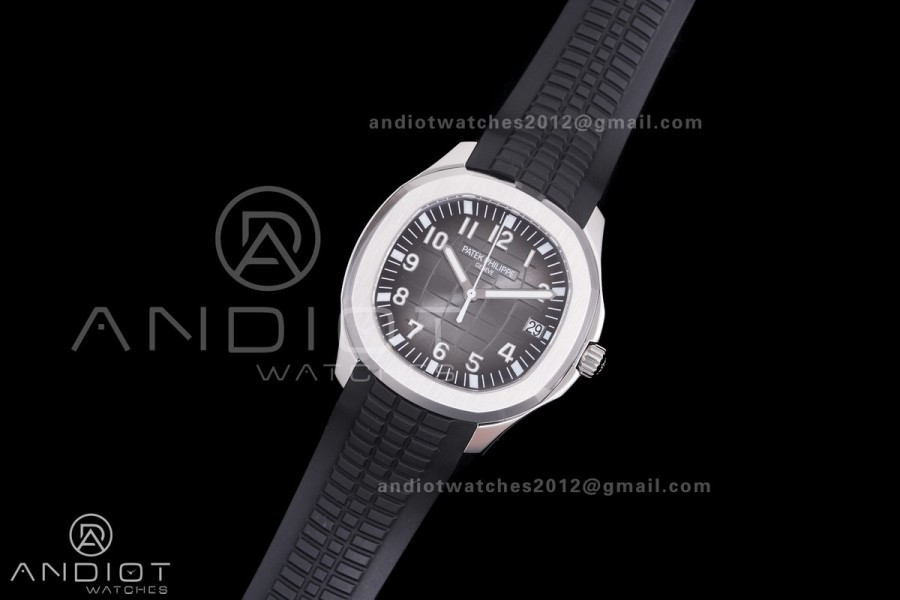 Aquanaut 5167 SS BBF 1:1 Best Edition Gray Dial on Black Rubber Strap DD324 Super Clone