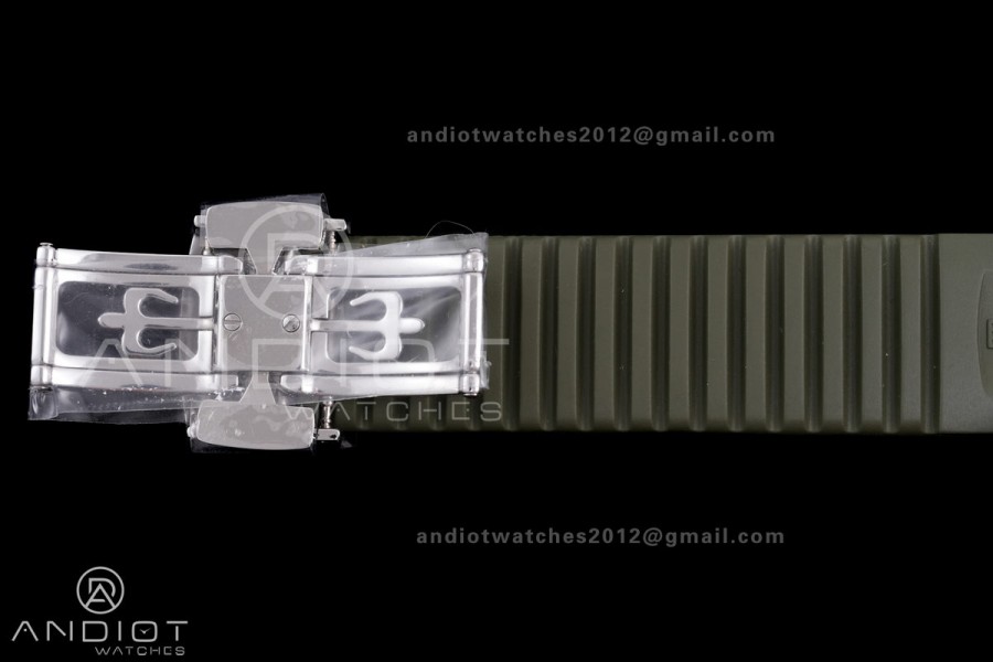 Aquanaut 5168 SS BBF 1:1 Best Edition Green Dial on Green Rubber Strap DD324 Super Clone