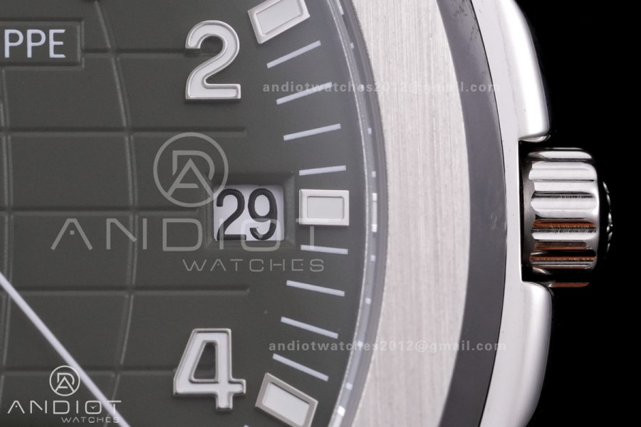 Aquanaut 5168 SS BBF 1:1 Best Edition Green Dial on Green Rubber Strap DD324 Super Clone