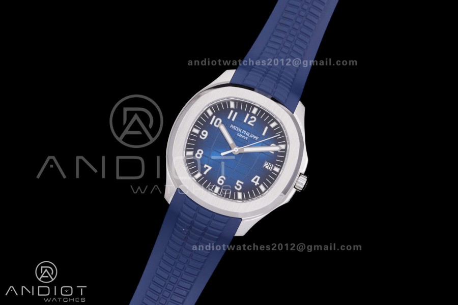 Aquanaut 5168 SS BBF 1:1 Best Edition Blue Dial on Blue Rubber Strap DD324 Super Clone