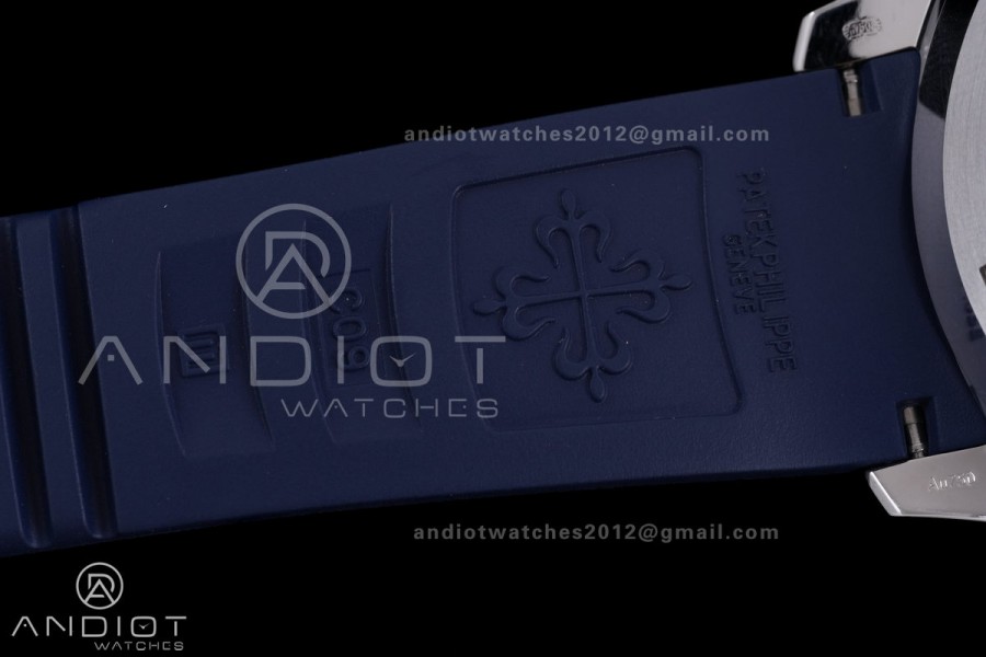 Aquanaut 5168 SS BBF 1:1 Best Edition Blue Dial on Blue Rubber Strap DD324 Super Clone