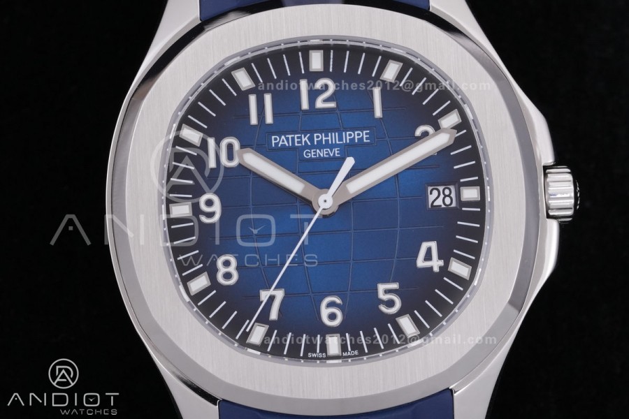 Aquanaut 5168 SS BBF 1:1 Best Edition Blue Dial on Blue Rubber Strap DD324 Super Clone