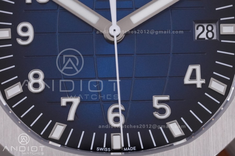 Aquanaut 5168 SS BBF 1:1 Best Edition Blue Dial on Blue Rubber Strap DD324 Super Clone