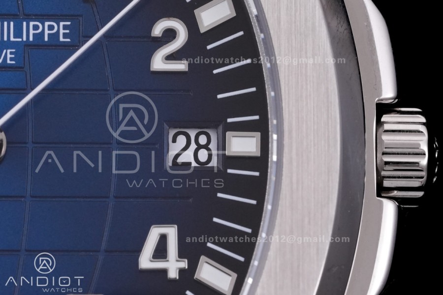 Aquanaut 5168 SS BBF 1:1 Best Edition Blue Dial on Blue Rubber Strap DD324 Super Clone