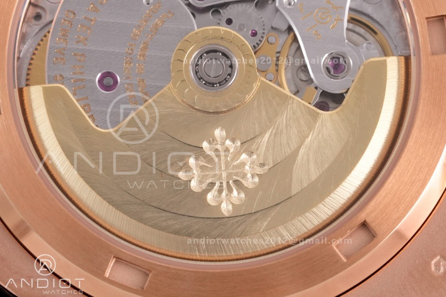  Nautilus 5711/1R RG BBF 1:1 Best Edition Brown Textured Dial on RG Bracelet  DD324 Super Clone