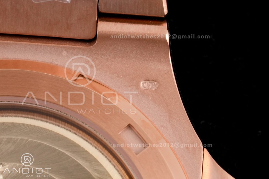  Nautilus 5711/1R RG BBF 1:1 Best Edition Brown Textured Dial on RG Bracelet  DD324 Super Clone