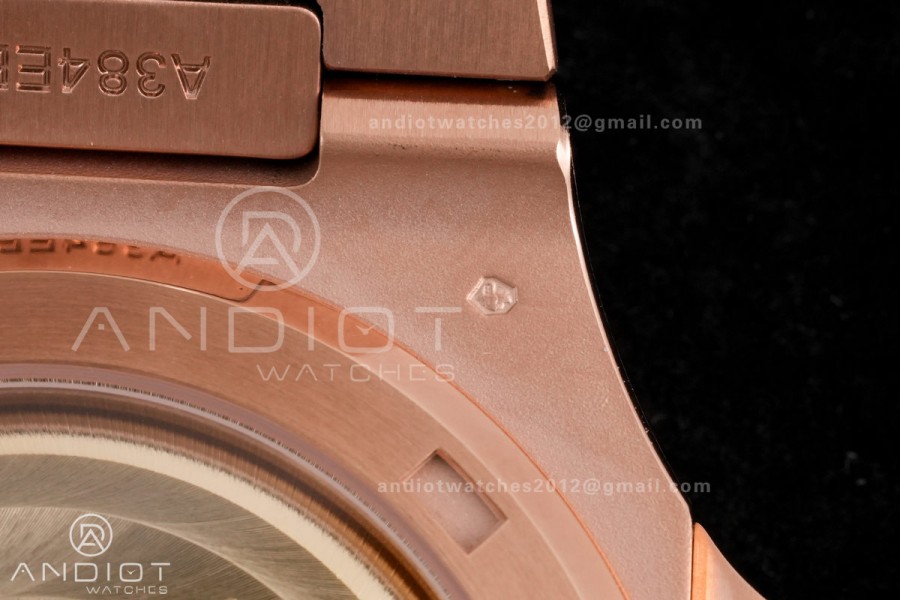  Nautilus 5711/1R RG BBF 1:1 Best Edition Brown Textured Dial on RG Bracelet  DD324 Super Clone
