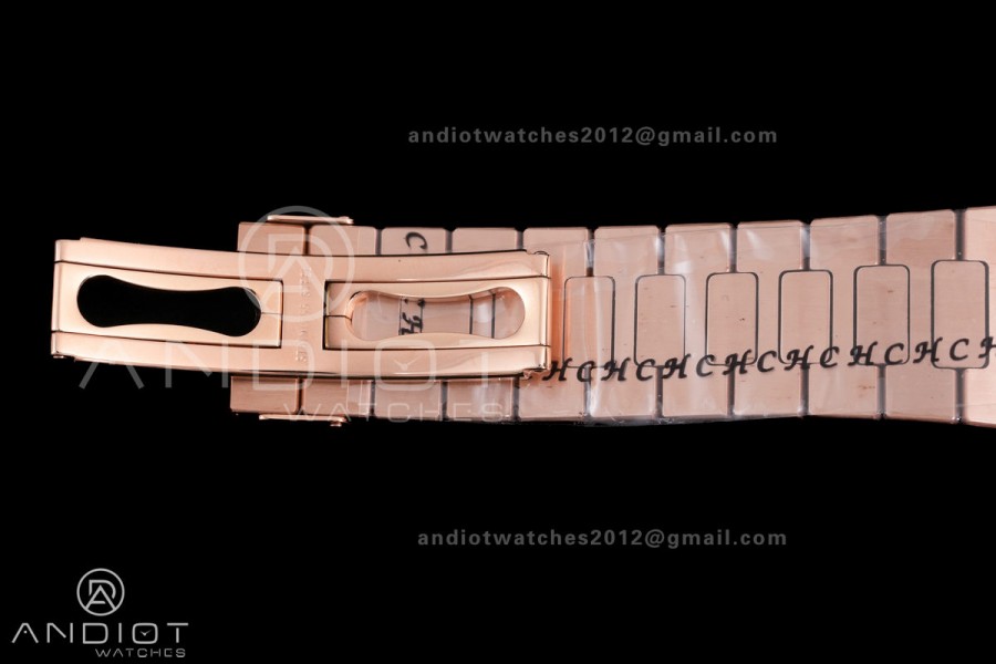  Nautilus 5711/1R RG BBF 1:1 Best Edition Brown Textured Dial on RG Bracelet  DD324 Super Clone