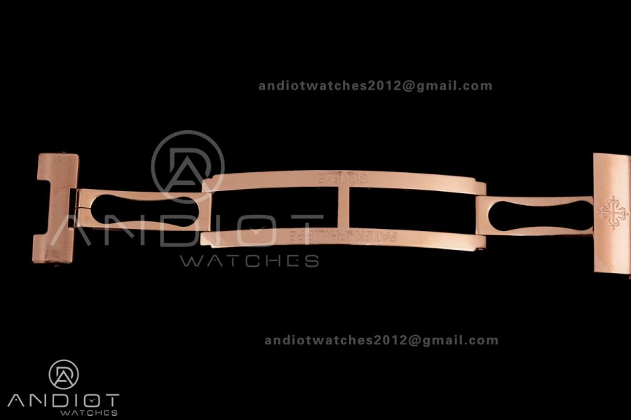  Nautilus 5711/1R RG BBF 1:1 Best Edition Brown Textured Dial on RG Bracelet  DD324 Super Clone