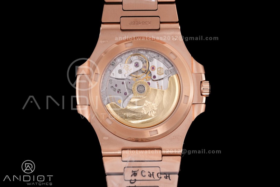  Nautilus 5711/1R RG BBF 1:1 Best Edition Brown Textured Dial on RG Bracelet  DD324 Super Clone