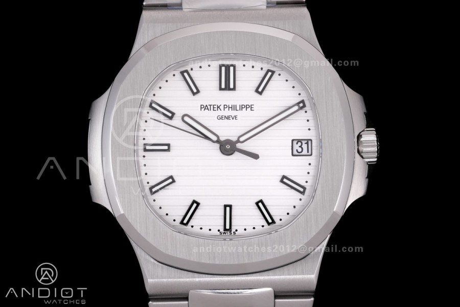 Nautilus 5711 BBF 1:1 Best Edition White Dial on SS Bracelet DD324 Super Clone