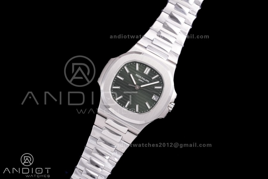 Nautilus 5711 BBF 1:1 Best Edition Green Textured Dial on SS Bracelet DD324 Super Clone