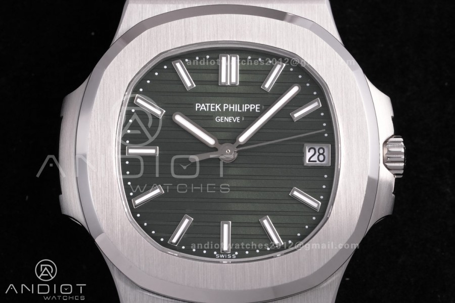 Nautilus 5711 BBF 1:1 Best Edition Green Textured Dial on SS Bracelet DD324 Super Clone