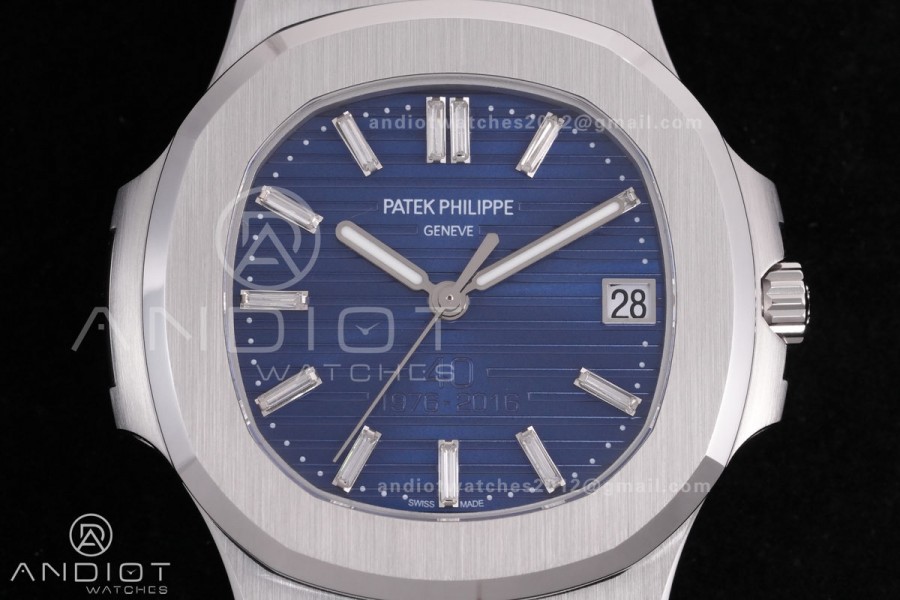  Nautilus 5711 BBF 1:1 Best Edition 40th Anniversary Blue Dial on SS Bracelet DD324 Super Clone