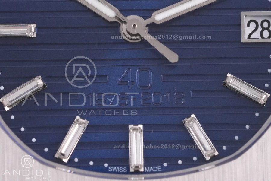  Nautilus 5711 BBF 1:1 Best Edition 40th Anniversary Blue Dial on SS Bracelet DD324 Super Clone