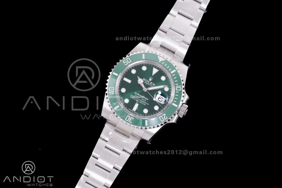 Submariner 116610 LV Green Ceramic C+F 904L 1:1 Best Edition On SS Bracelet VR3135	