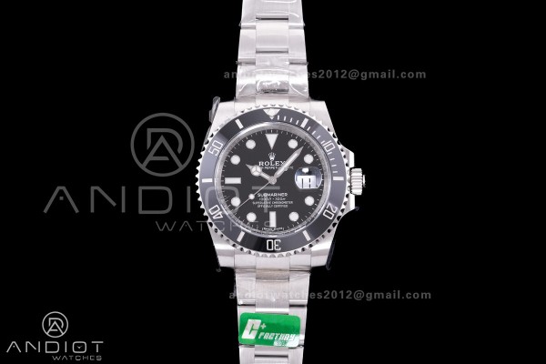 Submariner 116610 LN Black Ceramic C+F 904L 1:1 Be...