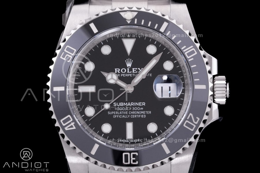 Submariner 116610 LN Black Ceramic C+F 904L 1:1 Best Edition On SS Bracelet VR3135