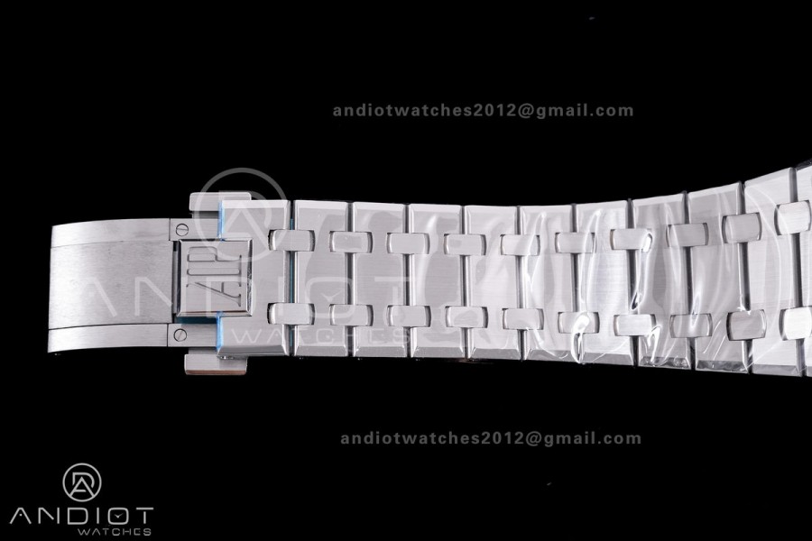 Royal Oak 41mm 15510 SS TOPF 1:1 Best Edition Silver Dial on SS Bracelet DD4302 Super Clone