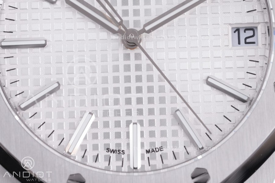 Royal Oak 41mm 15510 SS TOPF 1:1 Best Edition Silver Dial on SS Bracelet DD4302 Super Clone