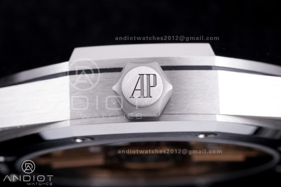 Royal Oak 41mm 15510 SS TOPF 1:1 Best Edition Blue Dial on SS Bracelet DD4302 Super Clone