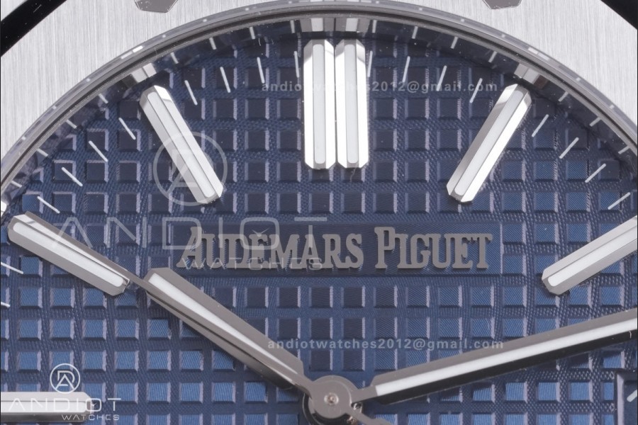 Royal Oak 41mm 15510 SS TOPF 1:1 Best Edition Blue Dial on SS Bracelet DD4302 Super Clone