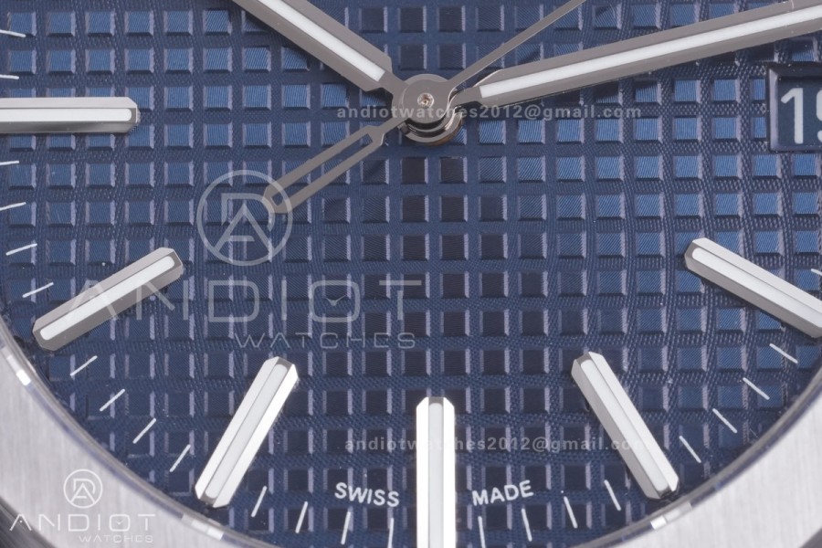 Royal Oak 41mm 15510 SS TOPF 1:1 Best Edition Blue Dial on SS Bracelet DD4302 Super Clone