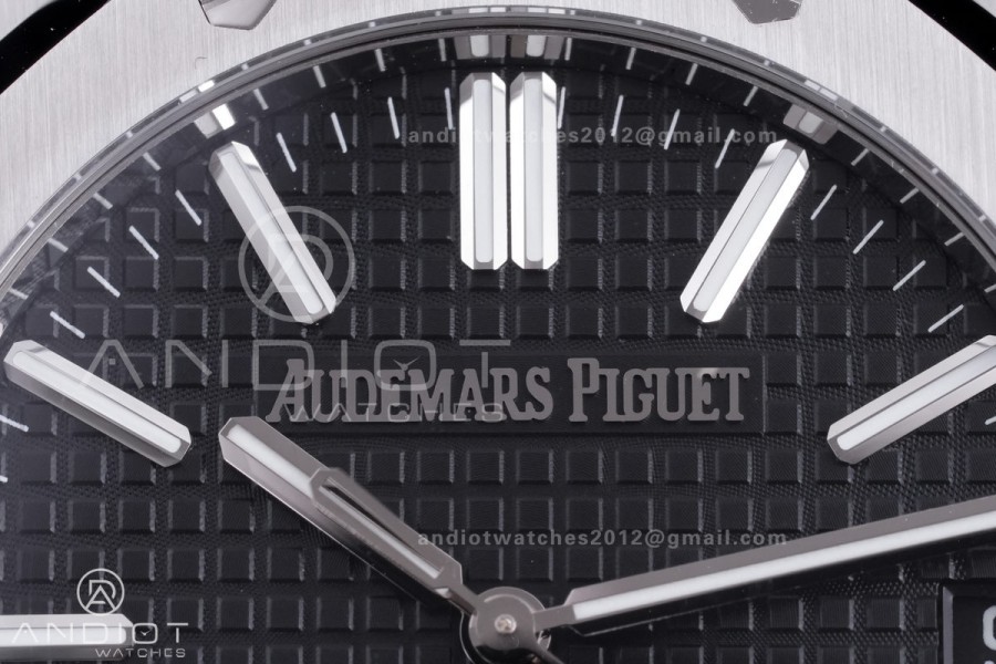 Royal Oak 41mm 15510 SS TOPF 1:1 Best Edition Black Dial on SS Bracelet DD4302 Super Clone