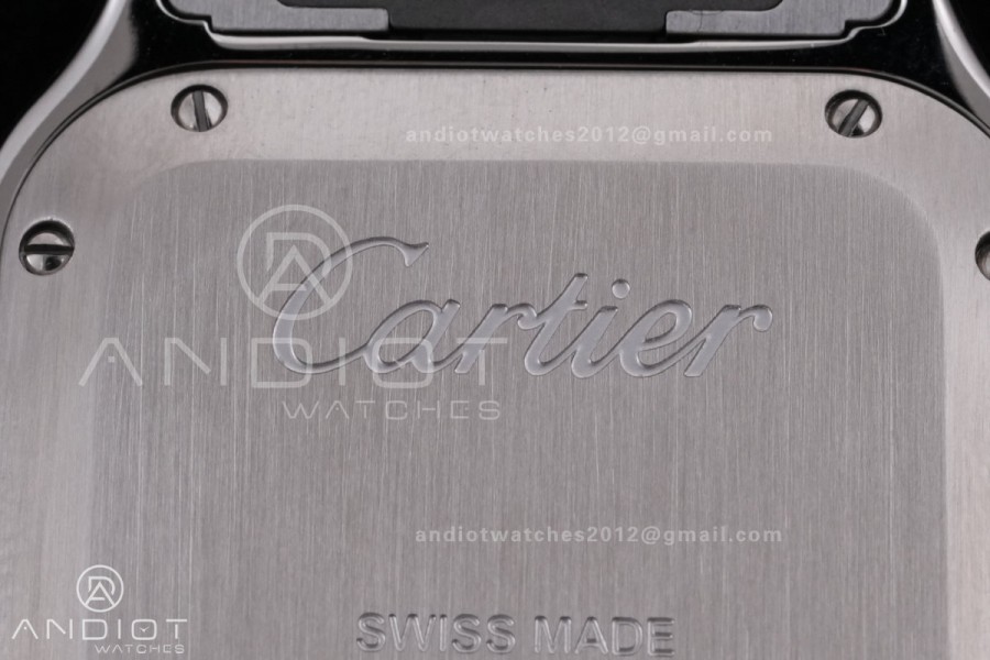 Santos de Cartier 35mm SS BVF 1:1 Best Edition Brown Dial on SS SmartLinks Bracelet MIYOTA 9039