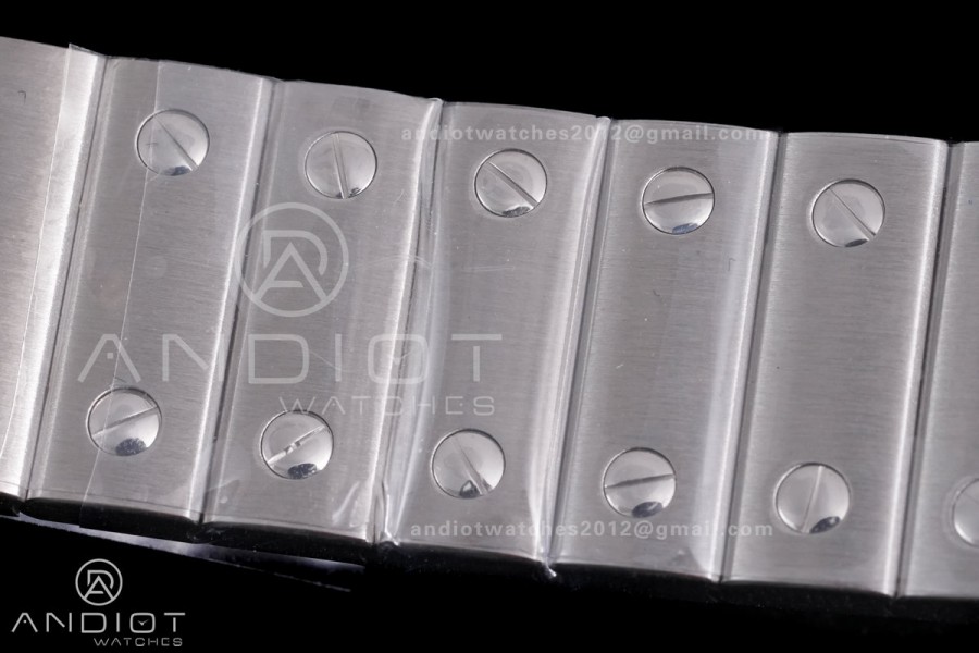 Santos de Cartier 35mm SS BVF 1:1 Best Edition White Dial on SS SmartLinks Bracelet MIYOTA 9039