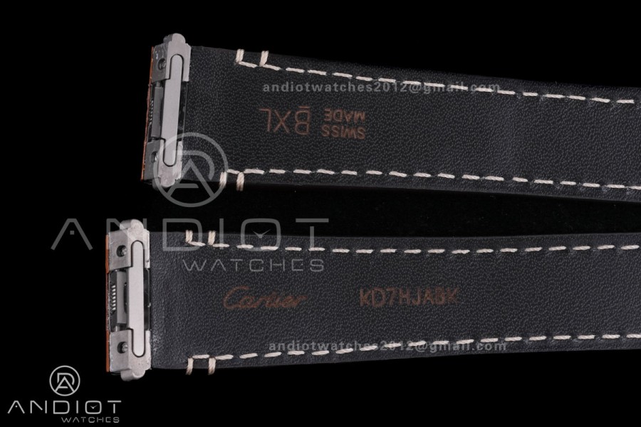 Santos de Cartier 35mm SS BVF 1:1 Best Edition White Dial on SS SmartLinks Bracelet MIYOTA 9039